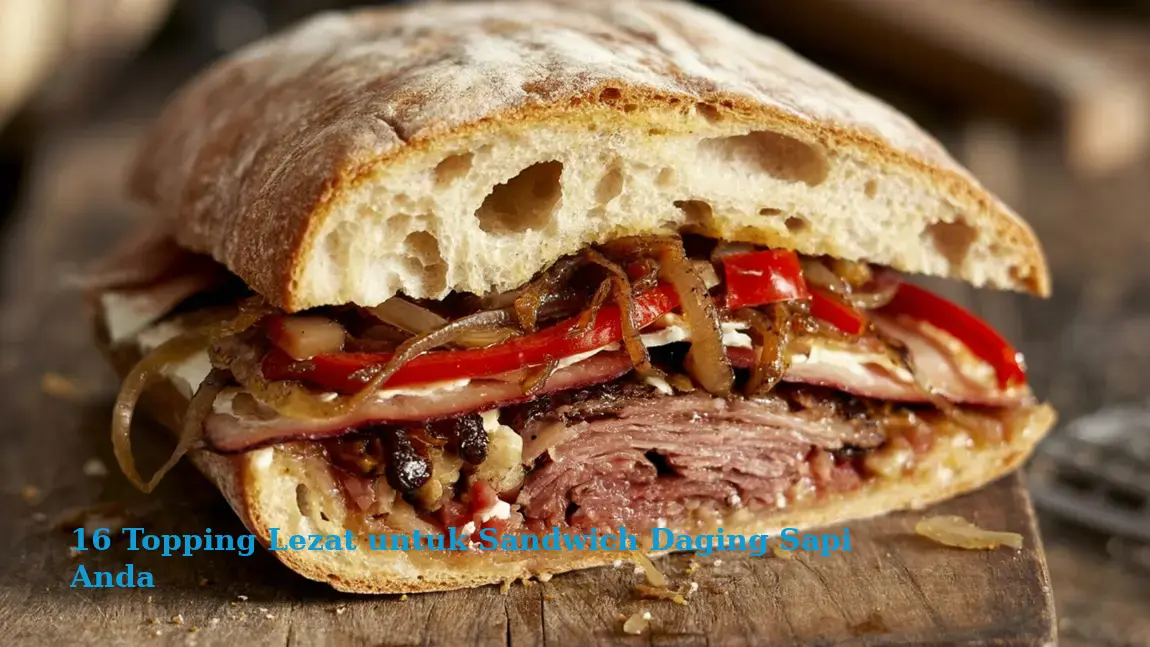 16 Topping Lezat untuk Sandwich Daging Sapi Anda