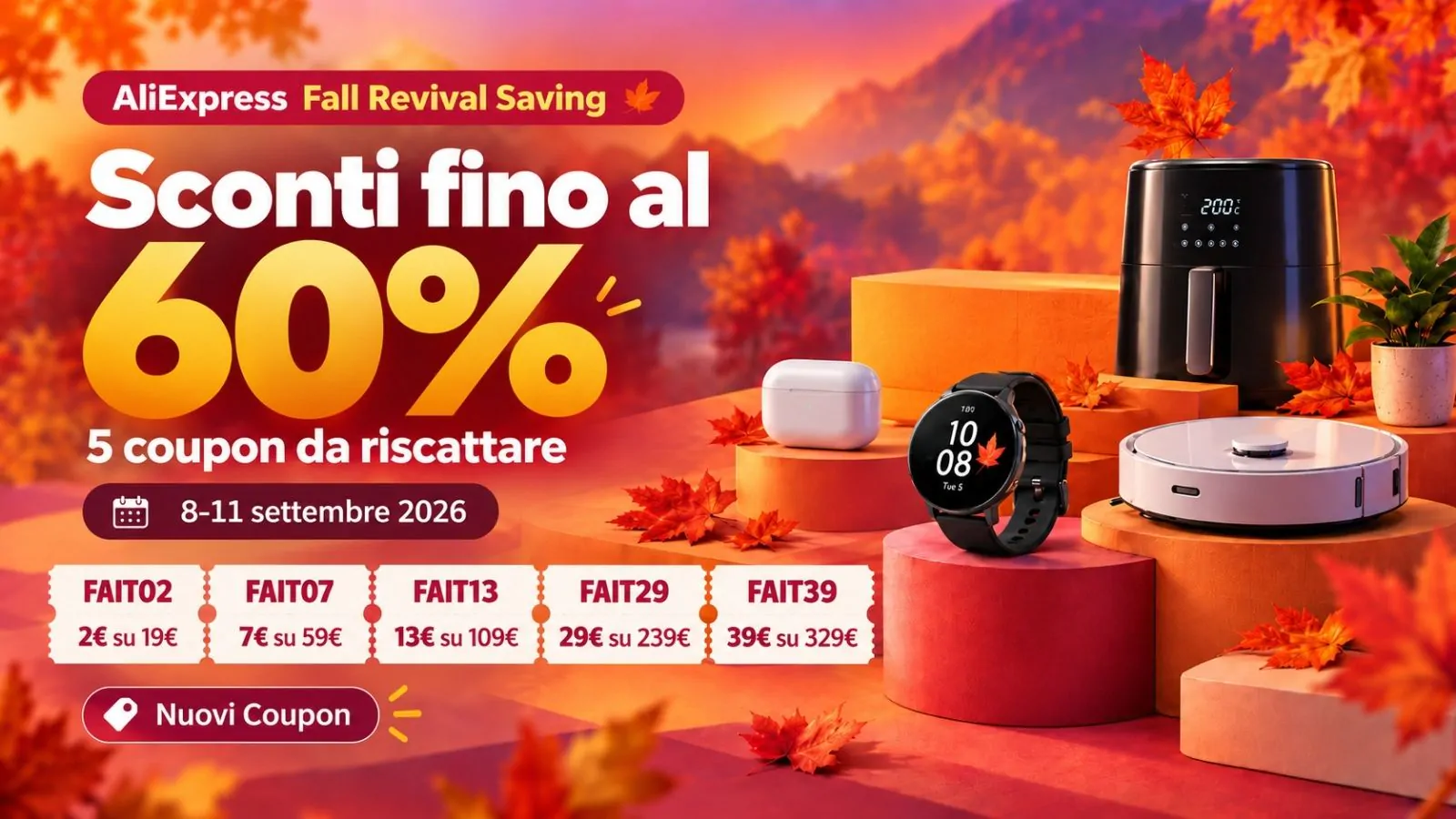 diskon 60 persen AliExpress Gelar Promo Awal Musim Gugur: Diskon 60 Persen dan… diskon 60 persen - ilustrasi berita AliExpress Gelar Promo Awal Musim Gugur: Diskon 60 Persen dan Kupon Baru